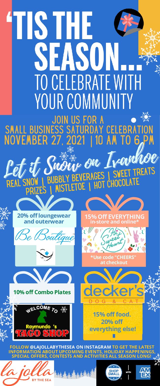 Copy Of Small Business Saturday Ivanhoe