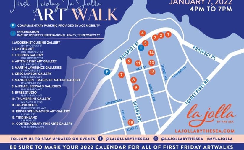 Art Walk Returns to La Jolla January 7 from 4 PM to 7 PM