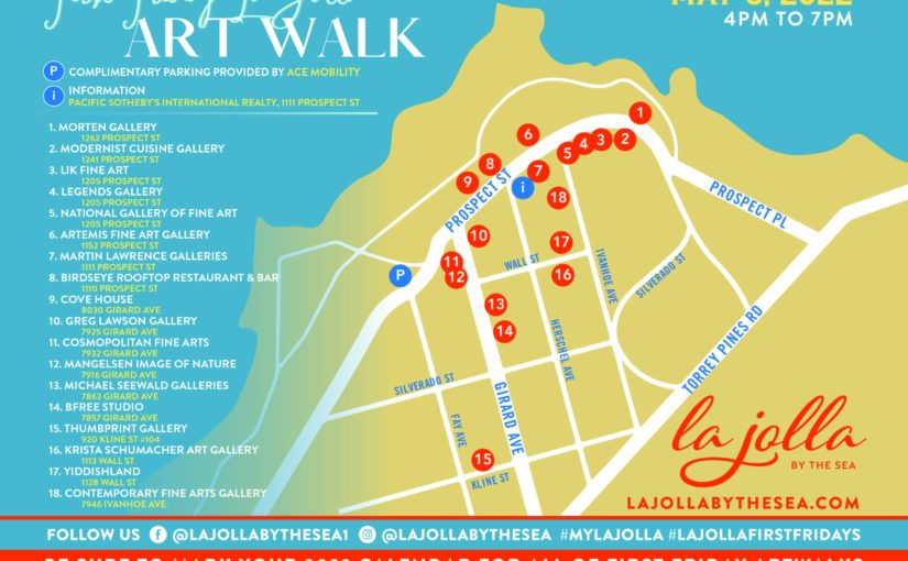 Fiesta at First Friday La Jolla Art Walk May 5