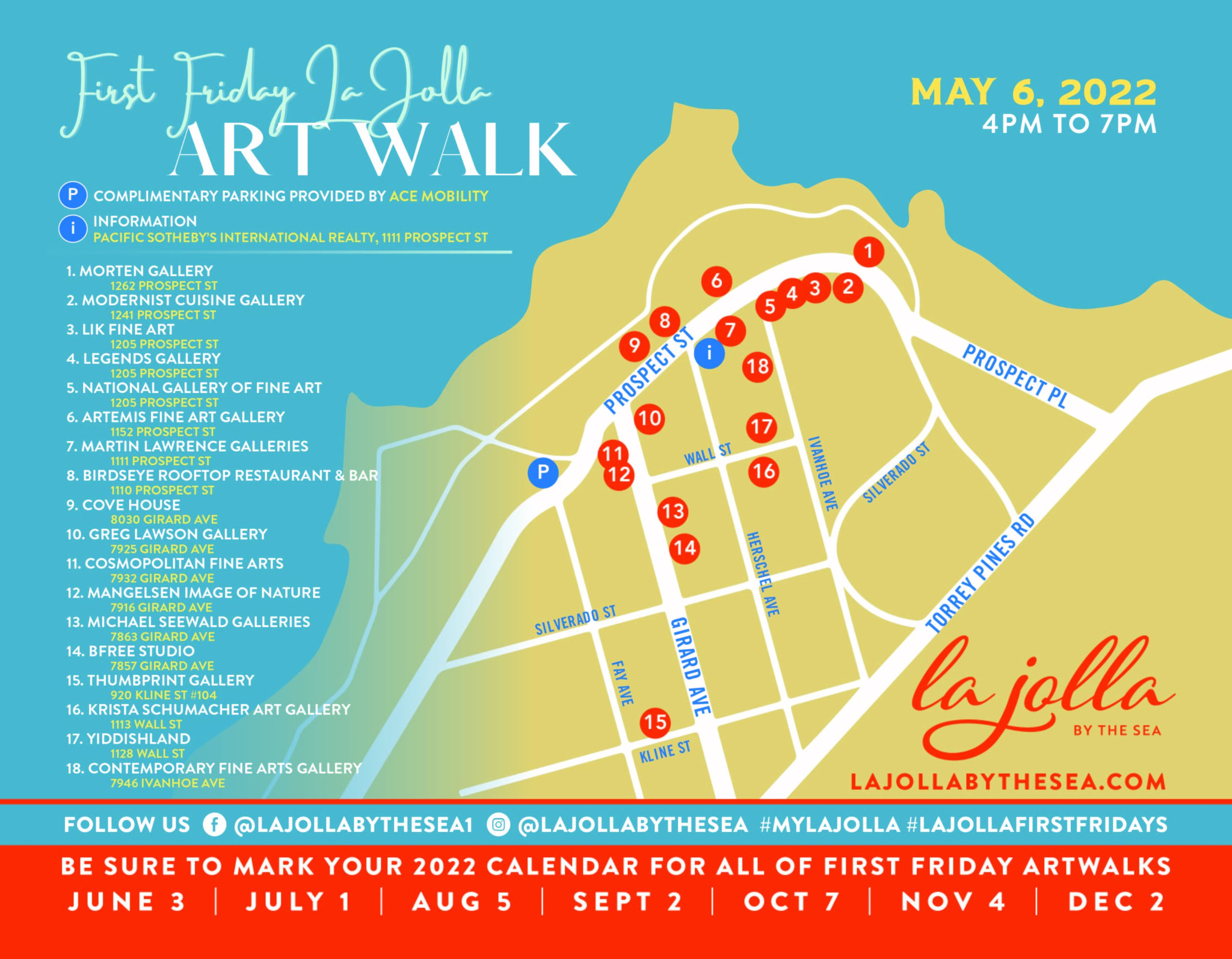 First Friday La Jolla Art Walk Celebrate PRIDE June 3 La Jolla by the Sea