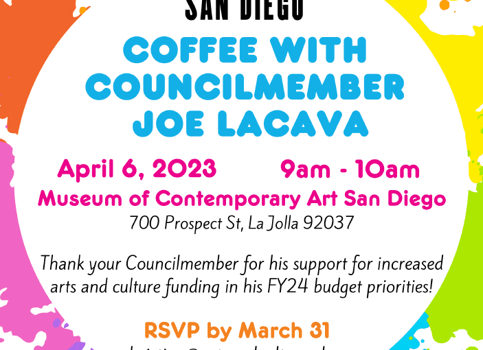 Support the Arts.  The Coffee and Donuts are on Us!