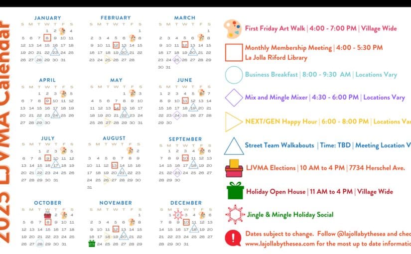 2025 LJVMA Calendar Offers a Year of Connections and Community