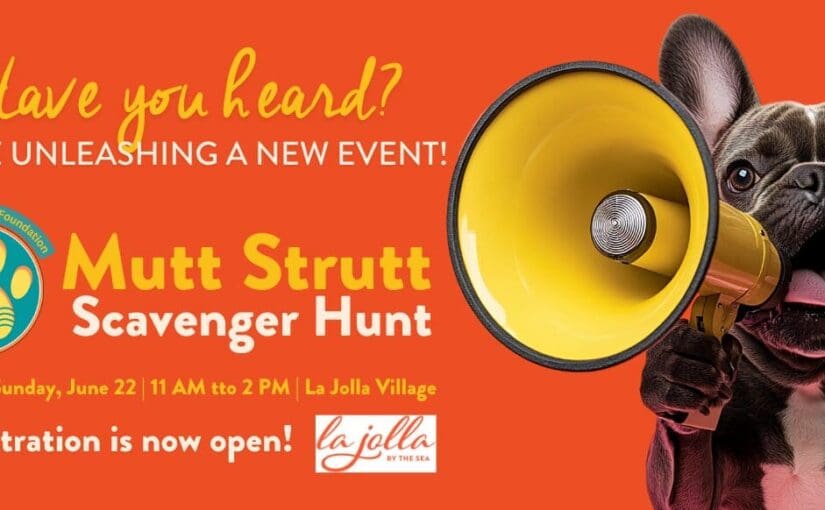 Unleash the Fun at the La Jolla Mutt Strutt Scavenger Hunt! Registration Now Open!