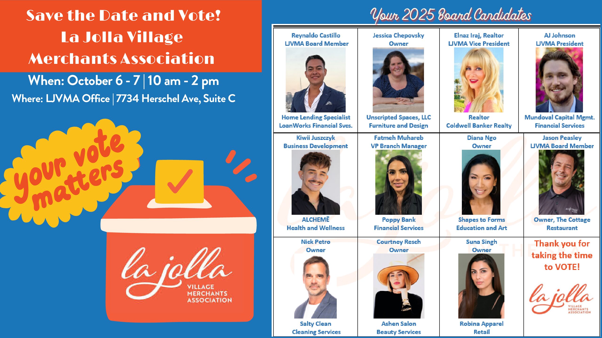 16 X 9 Board Elections Graphics