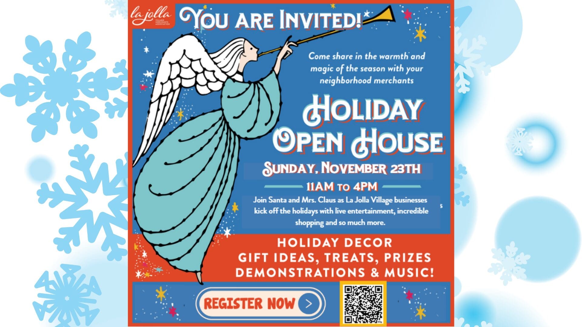 Save the Date! La Jolla Holiday Open House Set for November 23