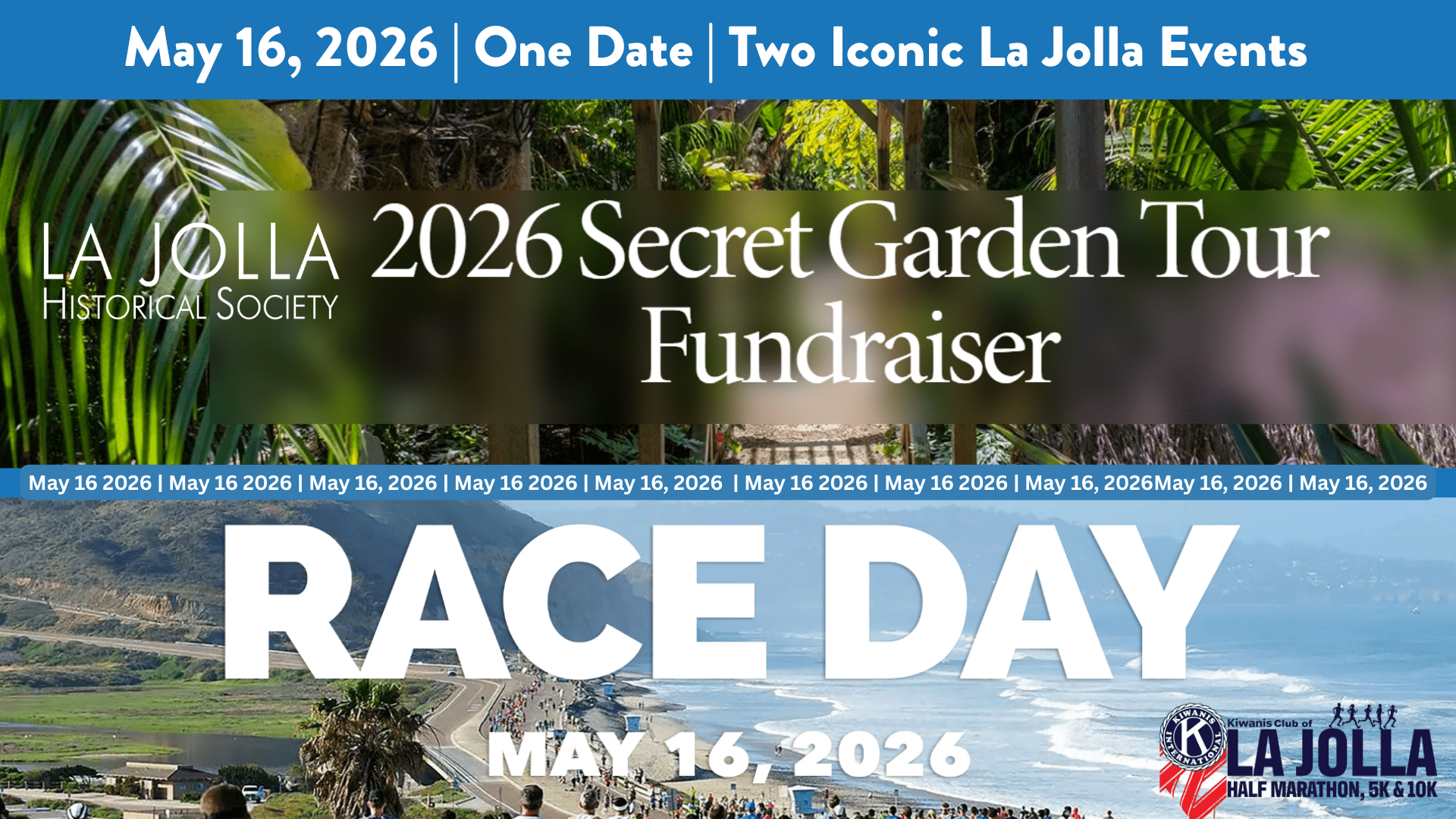 La Jolla Half Marathon and Secret Garden Tour