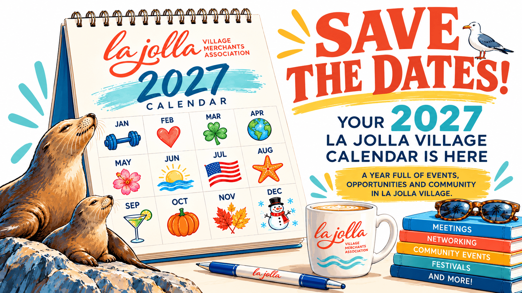 Save the Dates! Your 2027 La Jolla Village Calendar Is Here